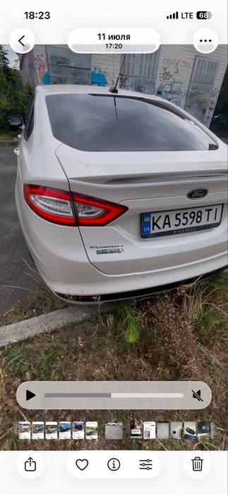 Ford Fusion розетка + гибрид + титаниум