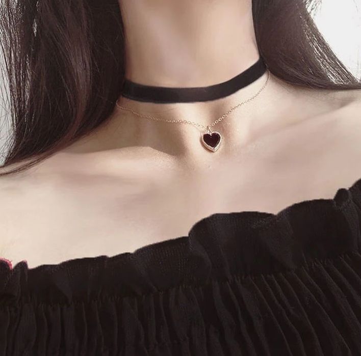 Чокери текстиль/метал