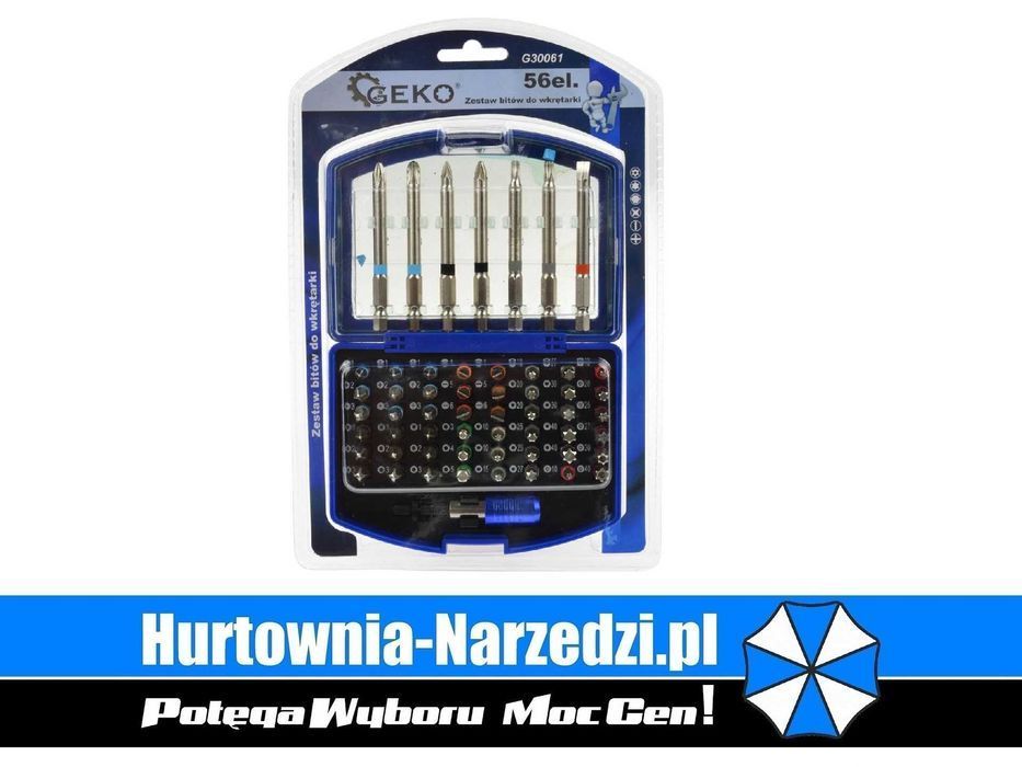 Zestaw bitów, końcówki wkrętakowe torx 56szt. bity