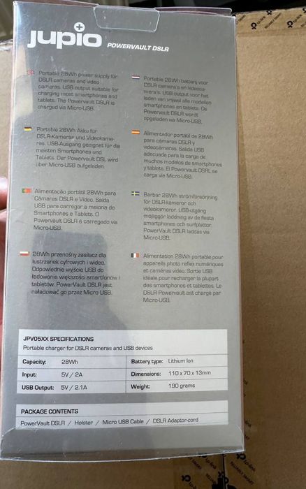 Nowy zaplombowany Jupio Power Bank do Sony NP-FW50 w