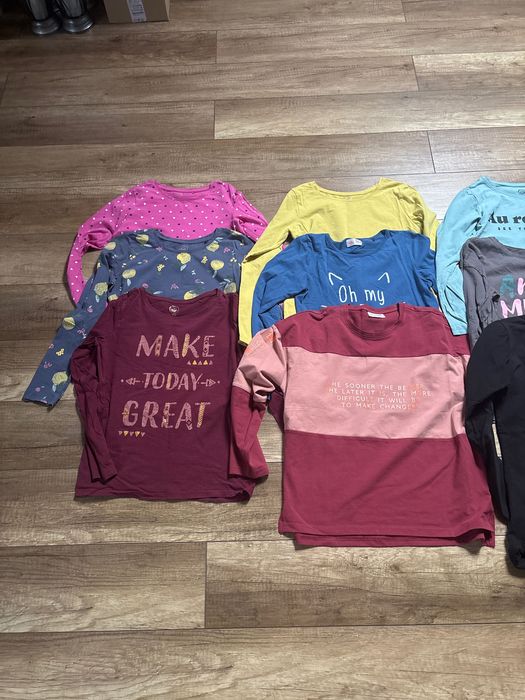 Paka bluzek z długim rękawem rozmiar 152