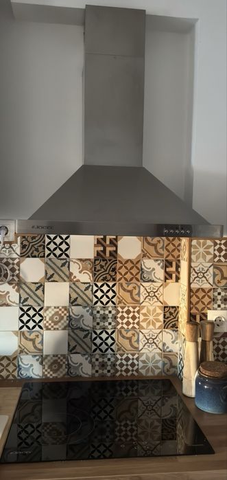 Placa vidroceramica e exaustor