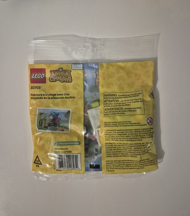 Lego Animal Crossing NOVO 30703 Pinturas na praia com o Julian