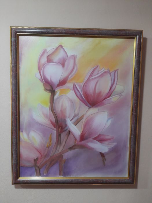 Картина, батік, скло, 50х40