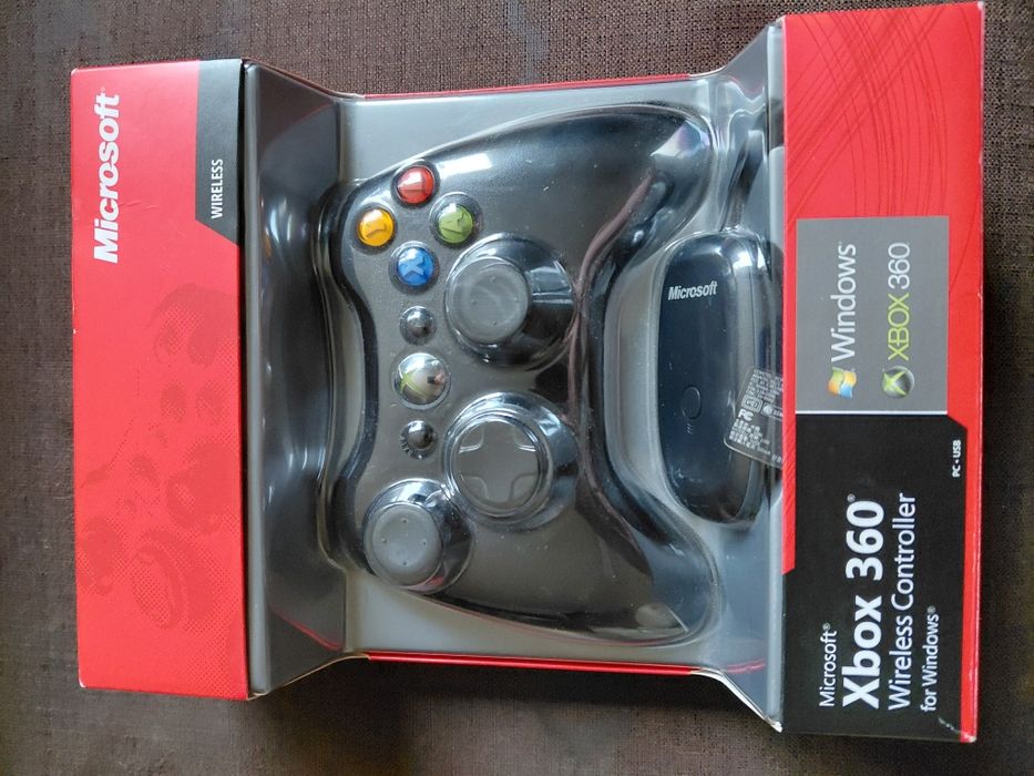 Oryginalny bezprzewodowy kontroler Pad + odbiornik PC do xbox 360
