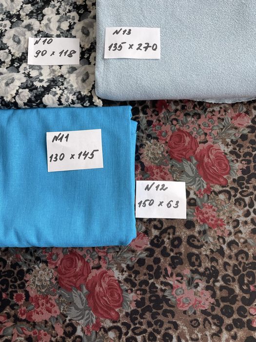 Отрезы тканей  ,лен ,джерси ,жаккард