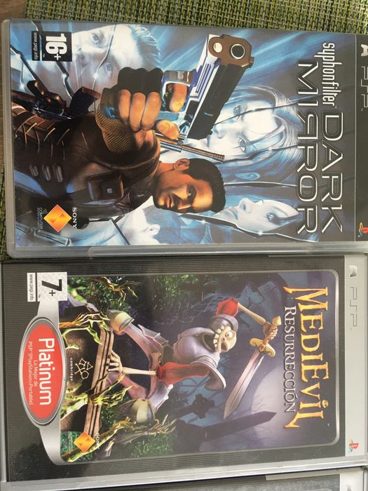 Caixas de jogos PSP vazias