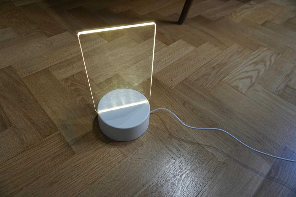 lampka LED USB tabliczka do pisania na notatki nocna biurko organizer