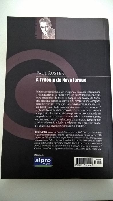 A Trilogia de Nova Iorque - Paul Auster (portes incluídos) NOVO