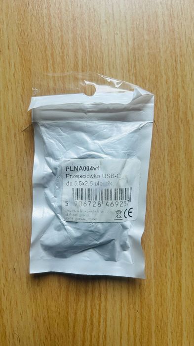 Przejściówka zasilania adapter wtyk USB-C do 5,5x2,5mm