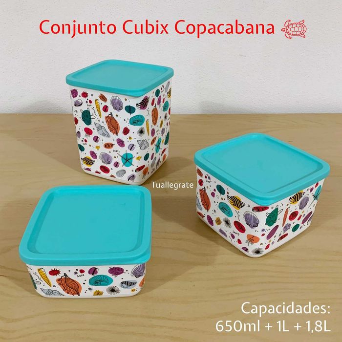 3 Caixas CopaCabana Tupperware426334780067031041