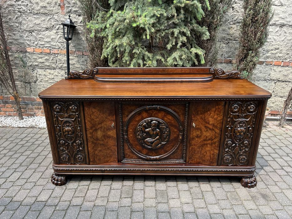 Antyczna Komoda Lwie Łapy Kredens Bufet Antyk Unikat Po Renowacji !