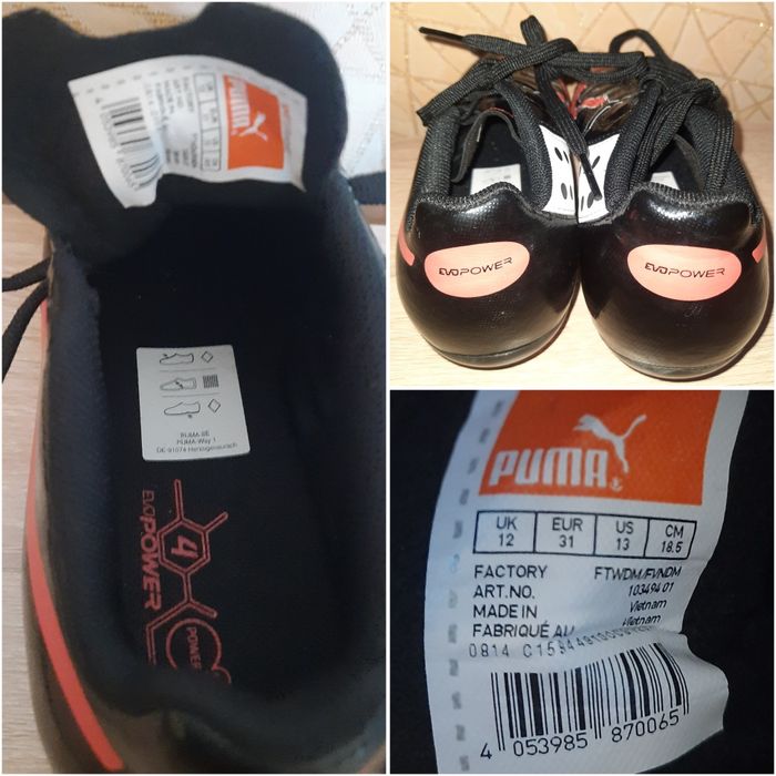 Футбольні бутси Puma evoPOWER(розмір 31)