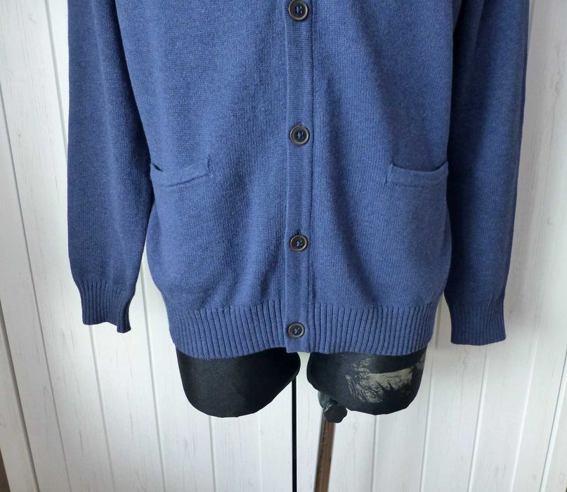 Debenhams elegancki granatowy męski kardigan L XL