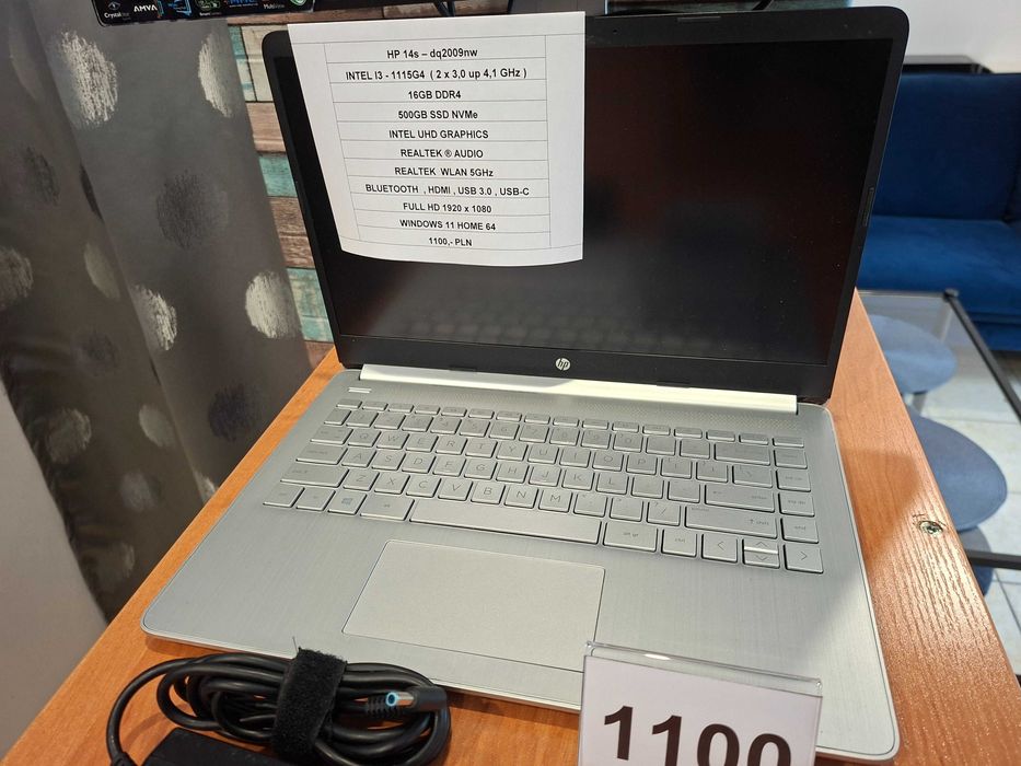 Laptop HP14  11th Gen 16D4 500NVMe Windows 11