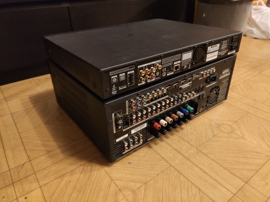 Kino domowe warte 9500zł Harman Kardon AVR 460 BDP0 HKTS200 denon sony