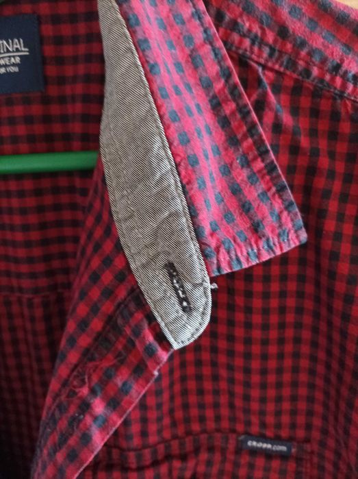 Koszula krata Crop slim fit rozm XL