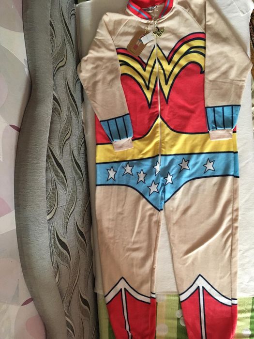Кигуруми пижама флис   wonder woman чудо женщина новый с бирками