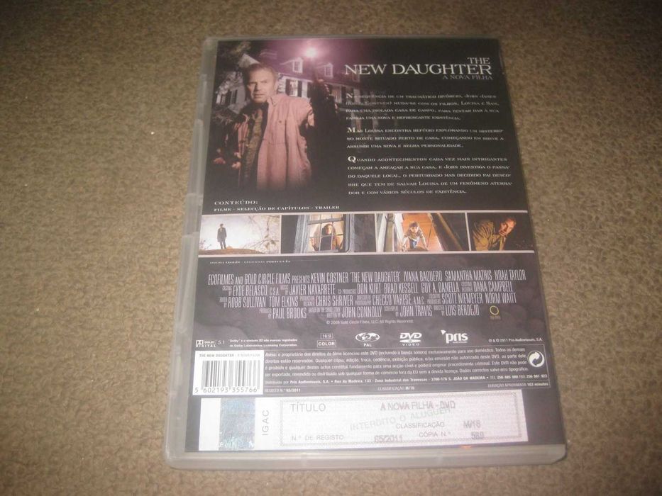 DVD "The New Daughter: A Nova Filha" com Kevin Costner/Raro!