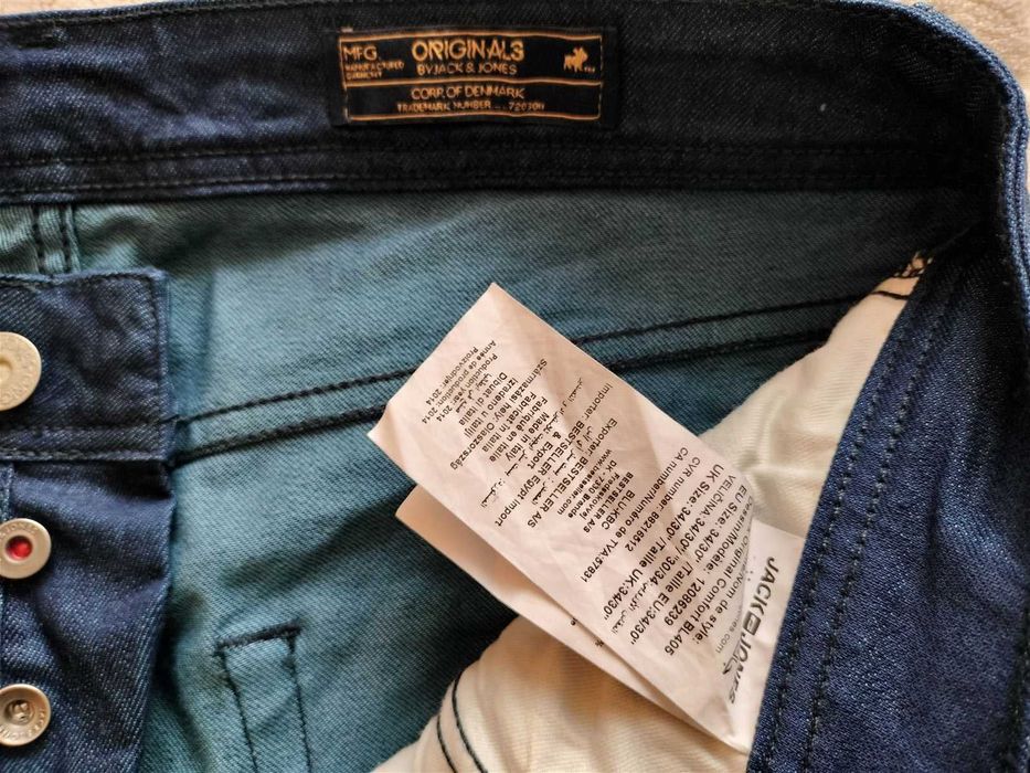 Jeansy Jack Jones Oryginals, 34/30, pas 88, Jak nowe