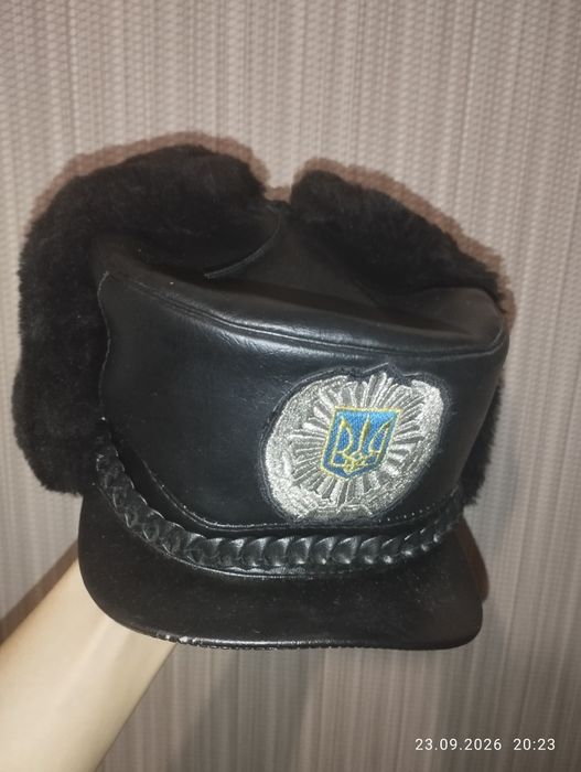 полицейская шапка ушанка старого образца