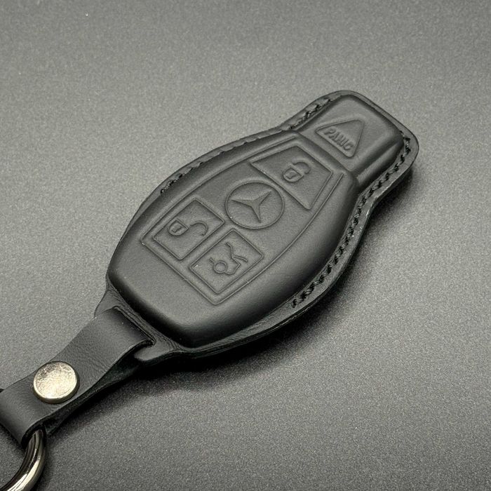 РУЧНА РОБОТА! Шкіряний чохол на ключ Mercedes, чехол на ключ Мерседес, брелок мерседес, ключ рибка