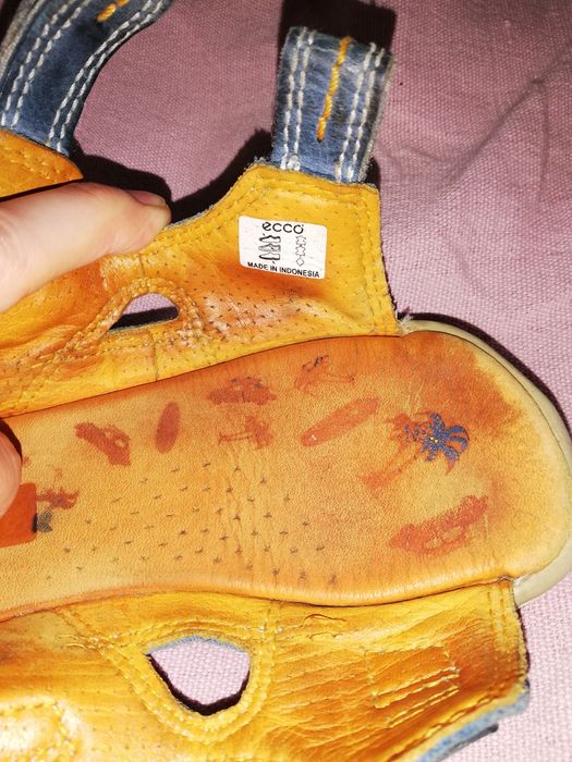 Sandałki dziecięce ECCO roz. 24 skóra naturalna, sandały ecco light