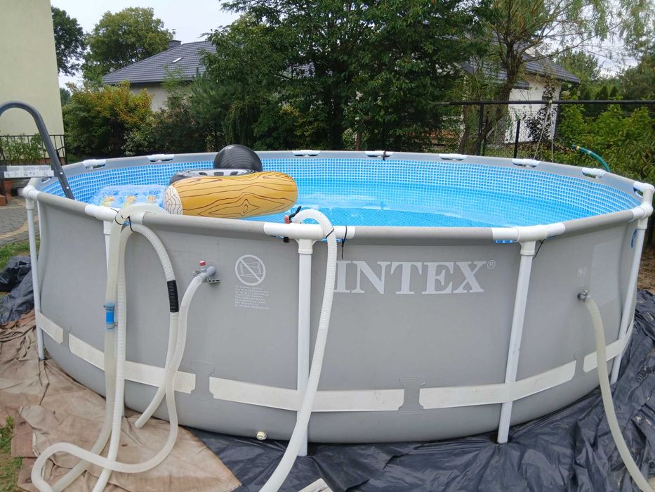 Basen stelażowy 457 × 107 INTEX • bogate wyposażenie • gotowy zestaw z gratisami