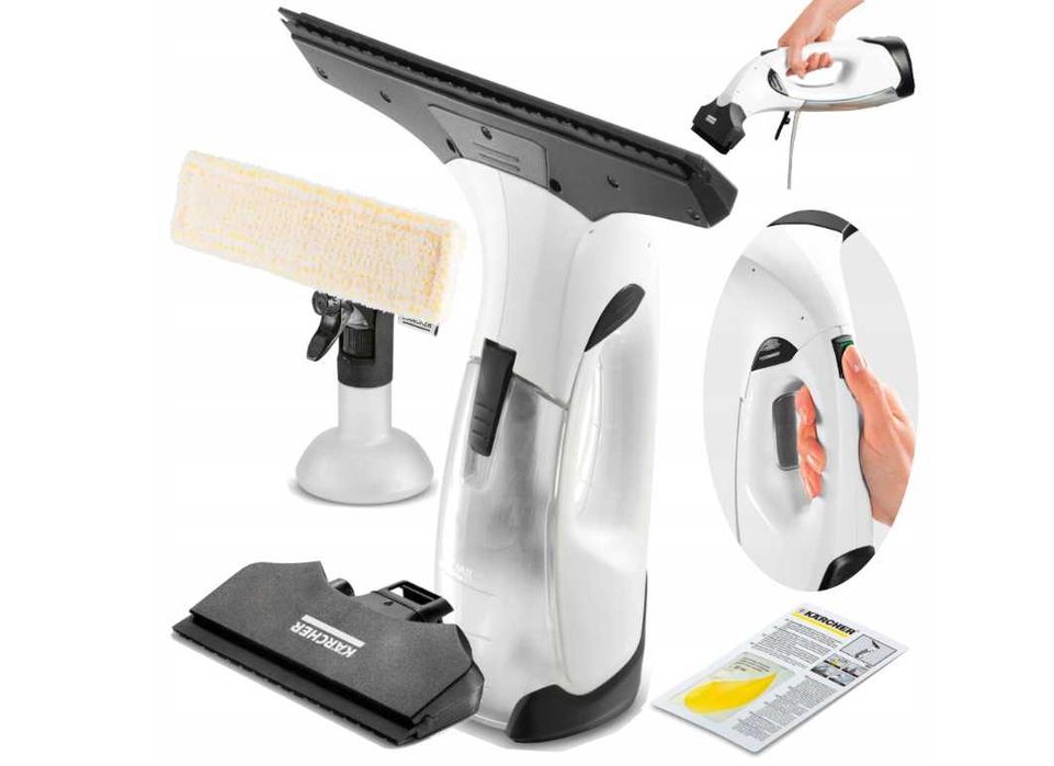Myjka do okien KARCHER, Akumulatorowa, Odkurzacz do szyb, Wskaźnik LED