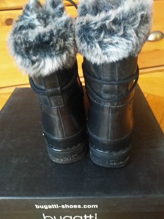 Oryginalne Botki Bugatti 39 skóra naturalna 100%
