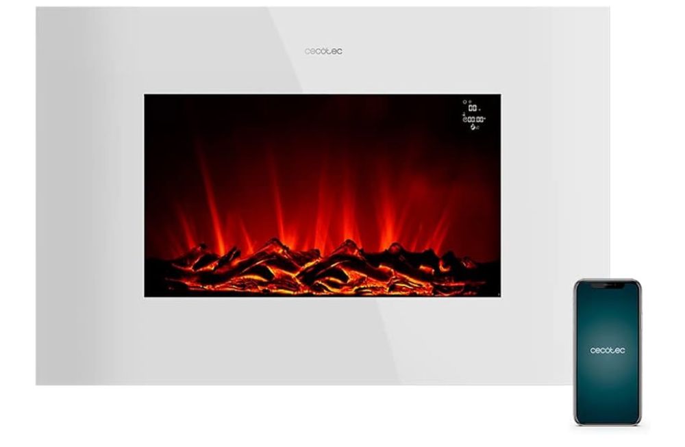 Cecotec Lareira elétrica Ready Warm 3590 Flames Connected White