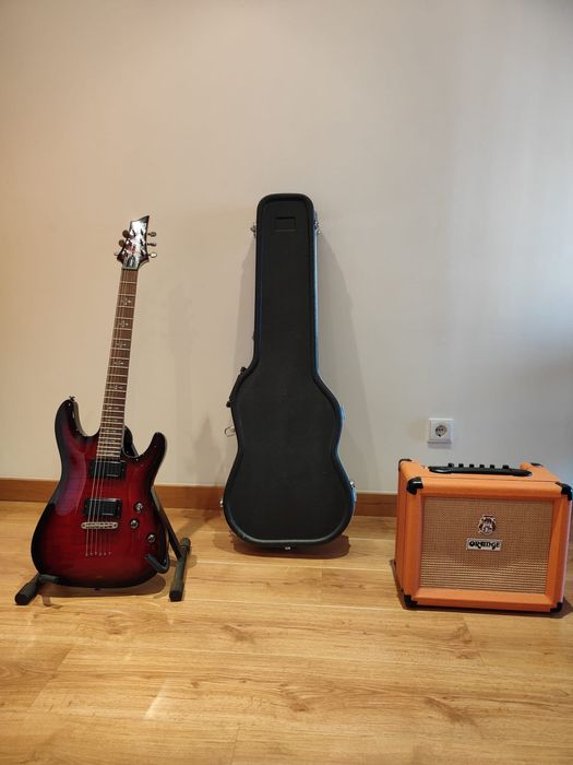 Guitarra Schecter Demon-6 Crimson Red Burst