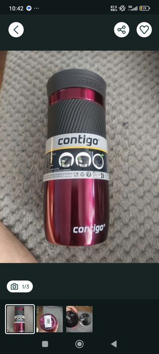 Contigo kubek bordowy rezerwacja