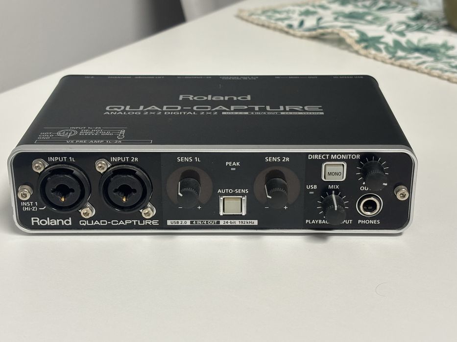 Roland quad capture - Interface gravacao audio