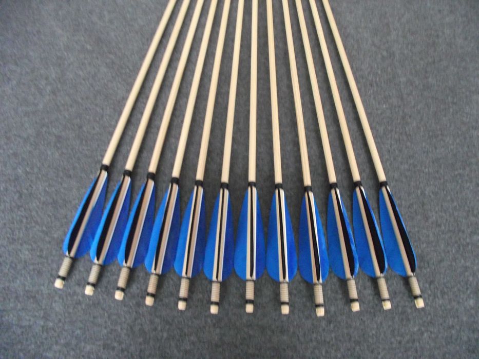 40-45 świerk nr 514 Komplet 33" strzał do łuku strzała drewniana