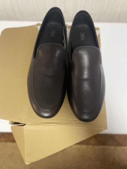 Шкіряні лофери Zara чоловічі