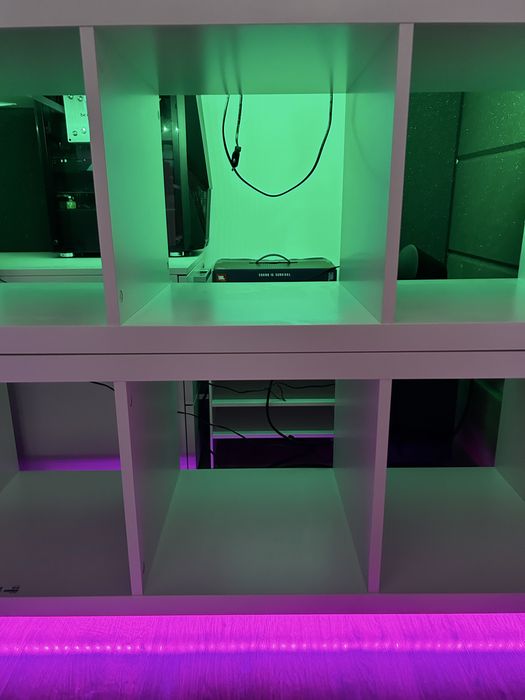 Ikea Kallax 3x2 na kolkach + Led! Stan Bdb!