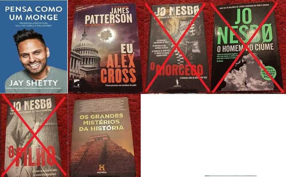 Vários livros de vários autores