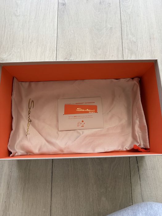 Кеди білі Santoni