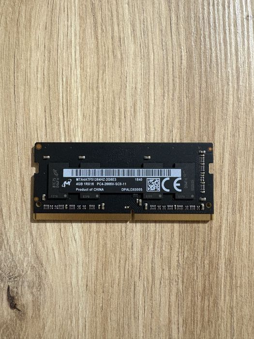 8GB, DDR 4, 2x4GB SO-DIMM 2666