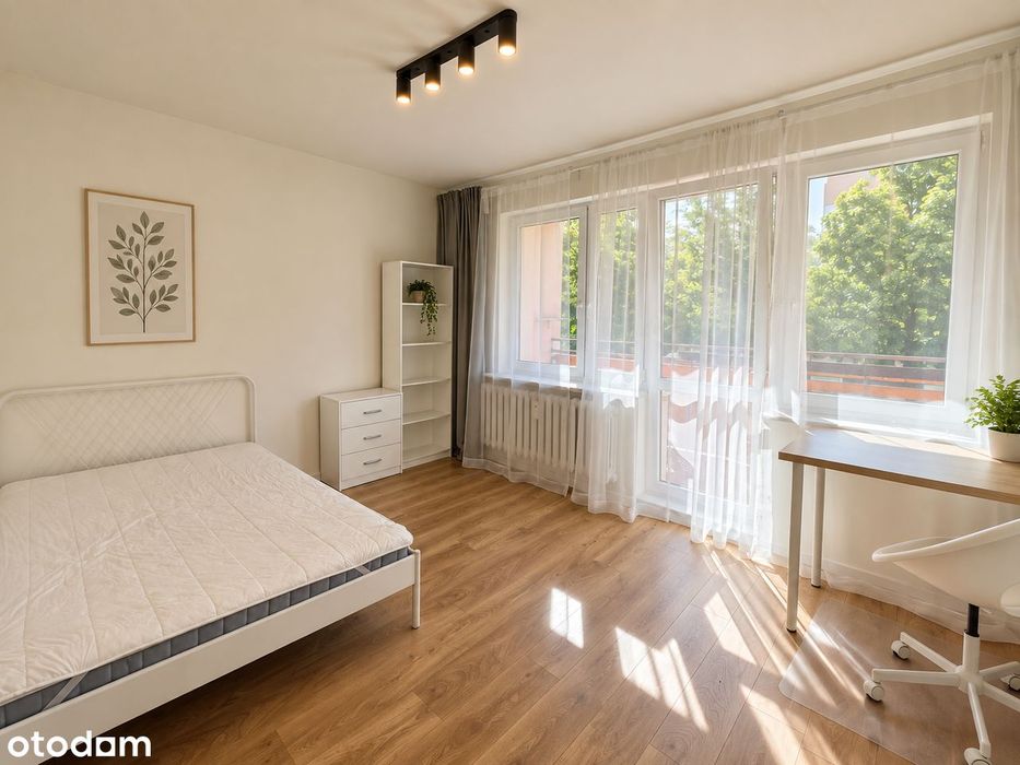 3 niezależne pokoje, balkon - mieszkanie po remoncie, pierwszy najem