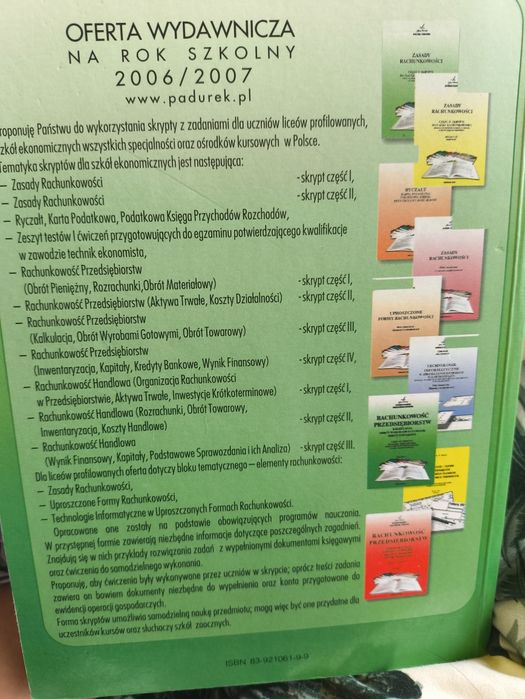 Rachunkowość przedsiębiorstw cz III Bożena Padurek