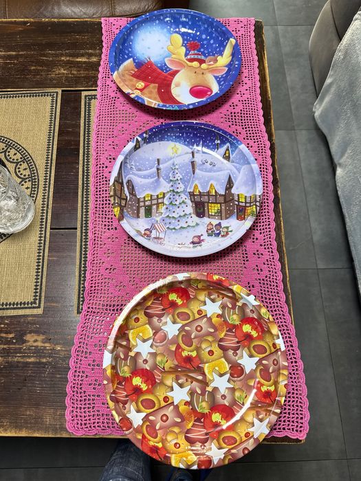 3 Talerze świąteczne Boże Narodzenie