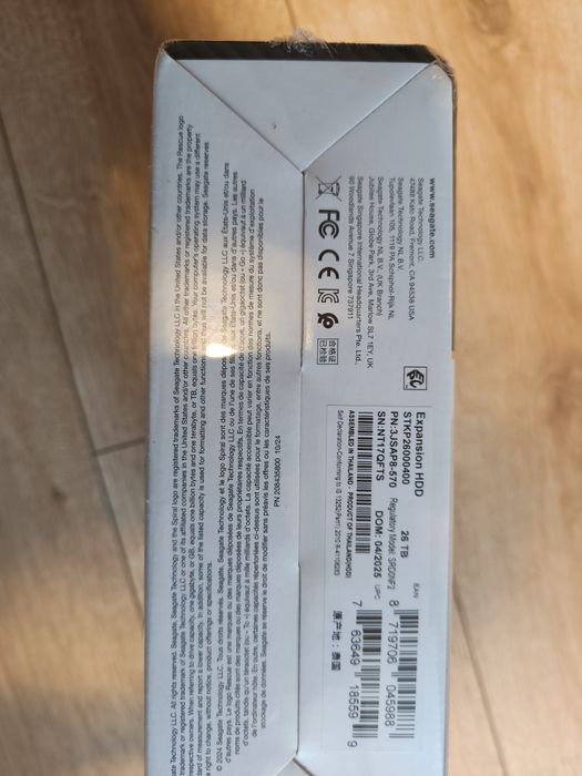 Seagate Expansion Desktop 26TB USB 3.0 Dysk Zewnetrzny - NOWY 26 tb