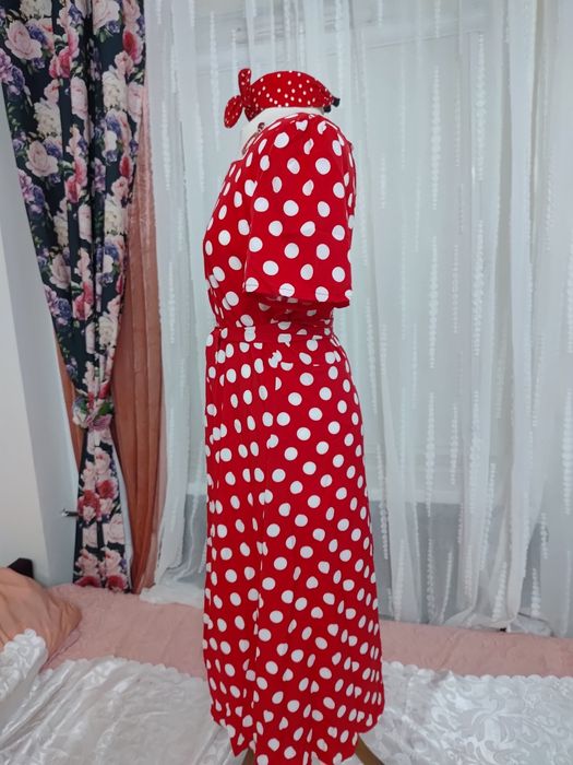 Strój przebranie lata 50-te pin up girl 4 części rozmiar XL