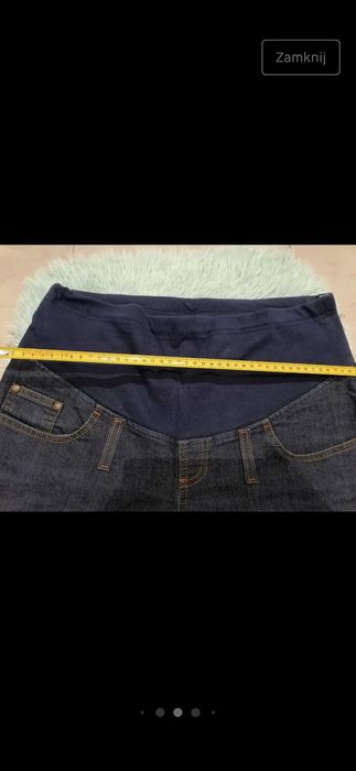 Spodnie ciążowe jeans rozm L