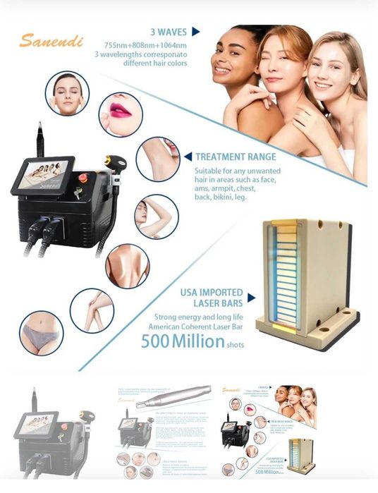 Máquina depilação a laser
