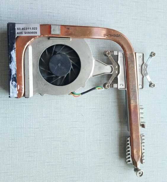 Система охлаждения к ноутбуку sunon gc055510vh-a с трубкой