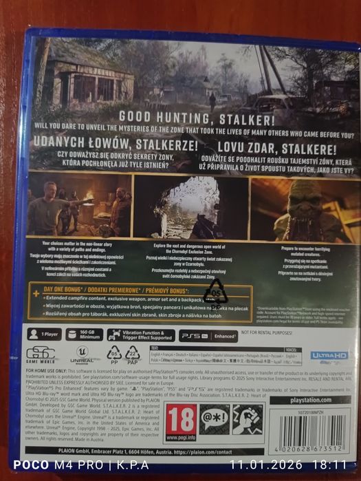 Диск PS5 Stalker 2