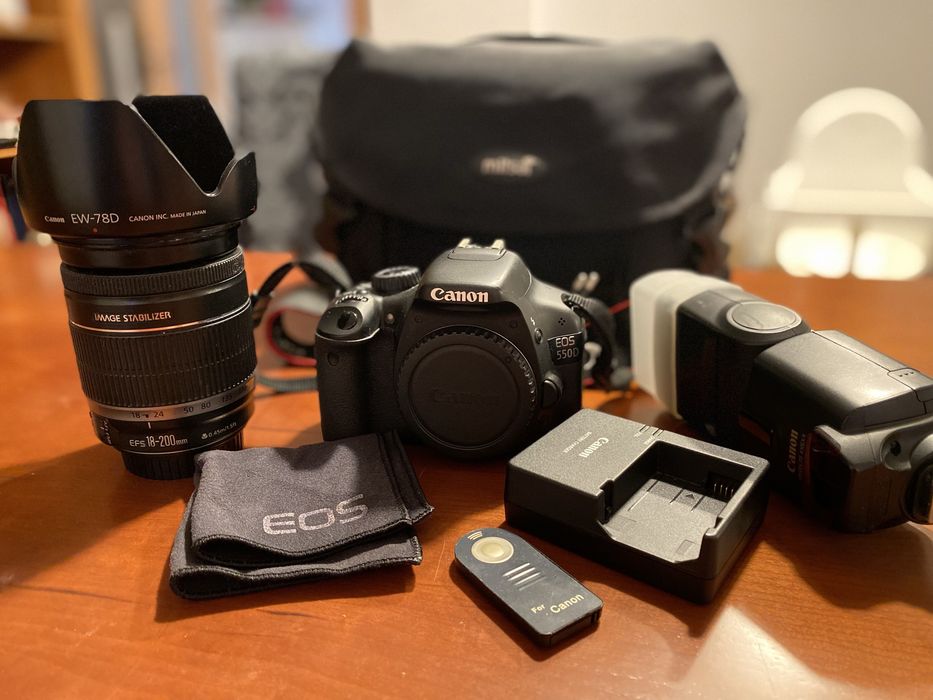 Canon 550D + acessorios